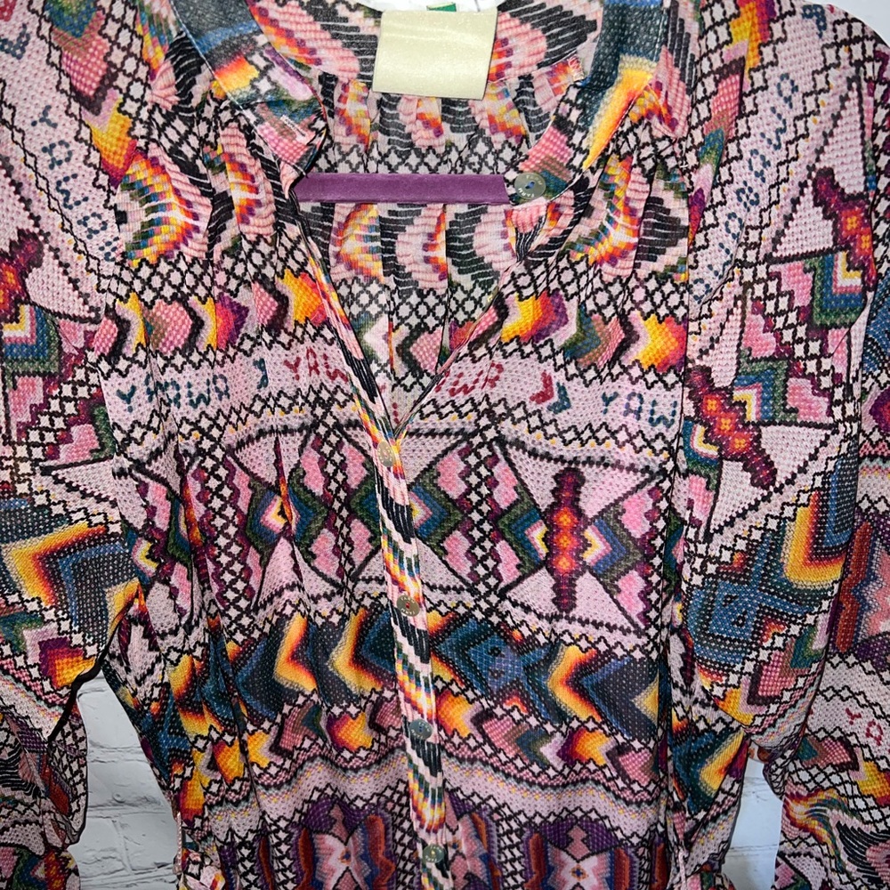 Farm Rio Blouson-Sleeve Belted Maxi Dress - Picture 13 of 15